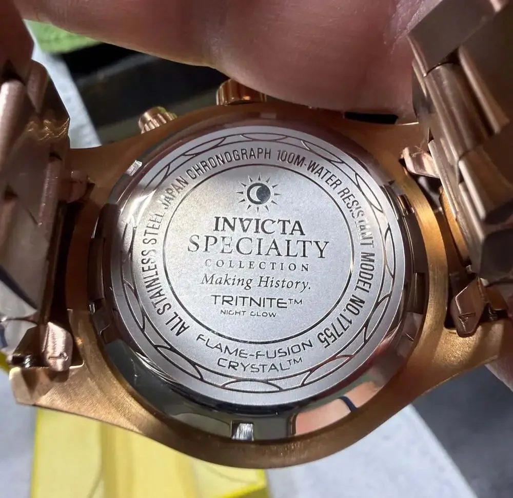 Invicta Rosegold Specialty Chronograph Watch 17755